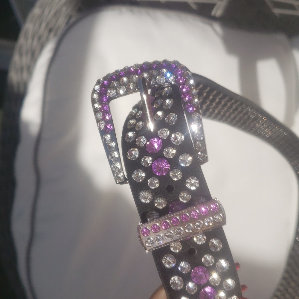 Pink Rhinestone Belt
